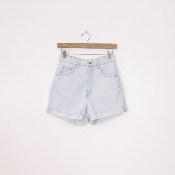 H&M High Rise Light Wash Shorts - Picture 1 of 5